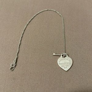 Tiffany & Co. Heart and Key Necklace
